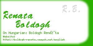 renata boldogh business card